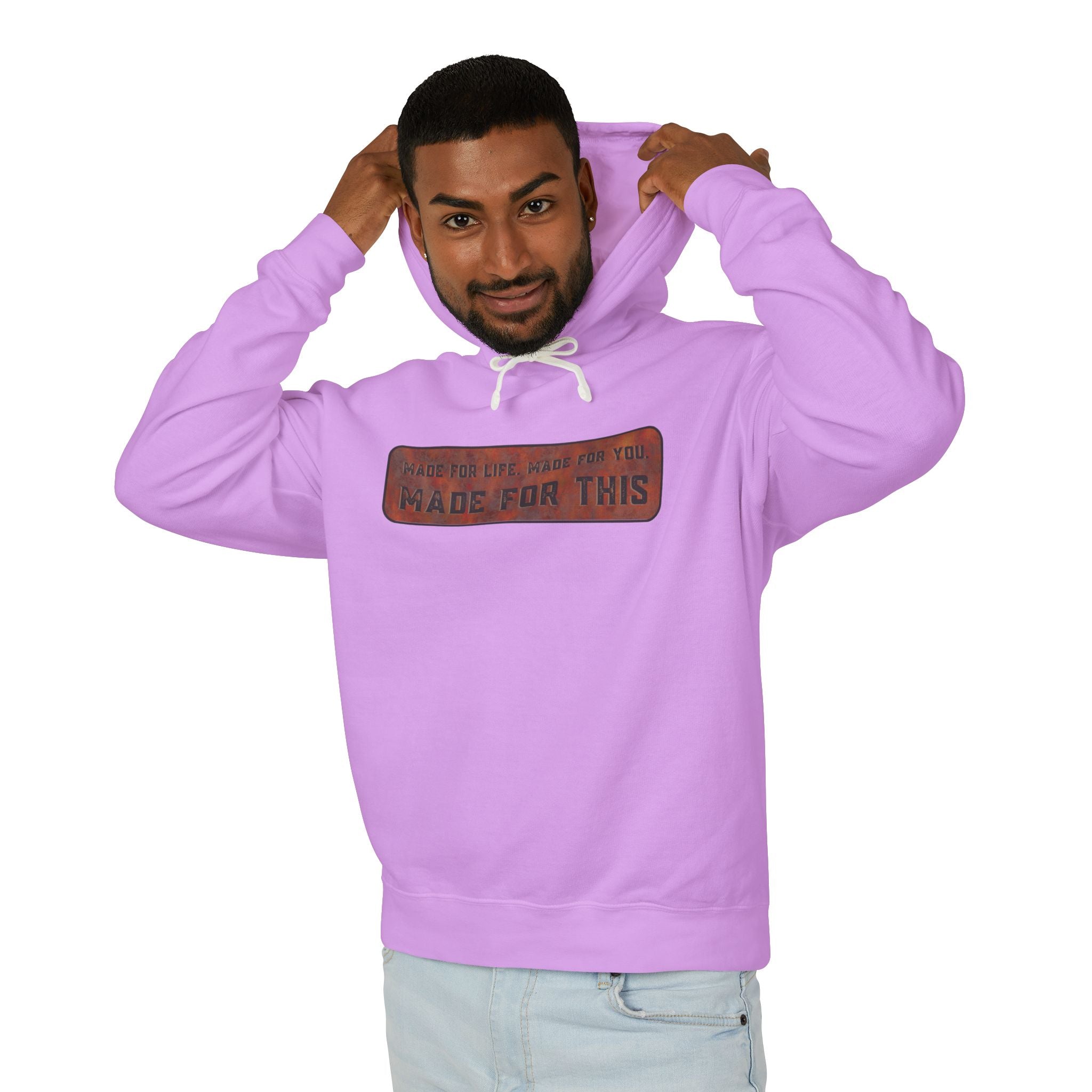 Made for This Unisex Lightweight Hooded Sweatshirt, Perfect for Gifts, Cozy Casual Wear, Everyday Comfort, Fall Fashion