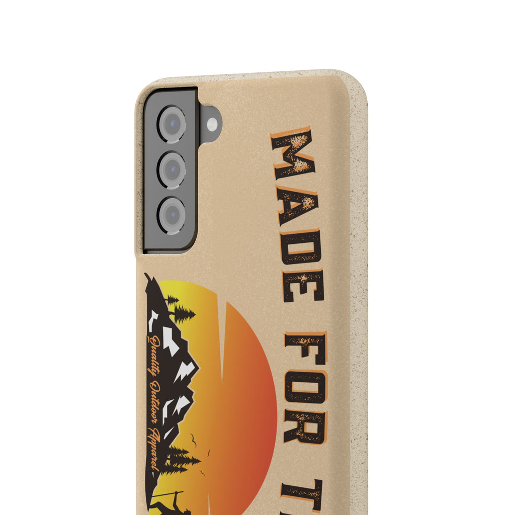 Eco-Friendly Biodegradable Made For This Adventure Phone Case | Made For This | Nature Lover Gift, Sustainable Accessory, Earth Day Present, Unique Phone Cover