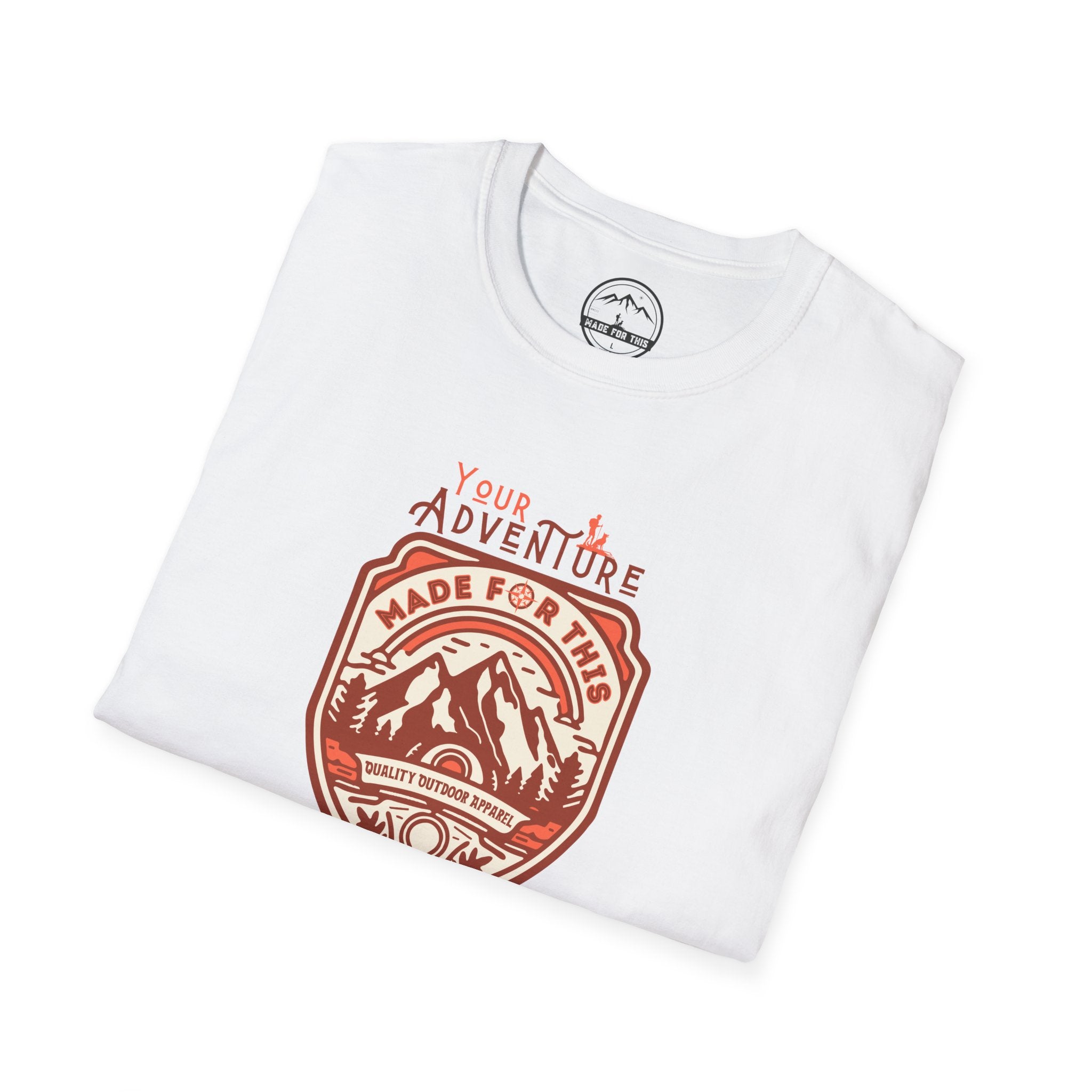 Adventure Awaits Unisex Softstyle T-Shirt, Casual Tee, Outdoor Shirt, Travel Gift, Nature Lover Apparel