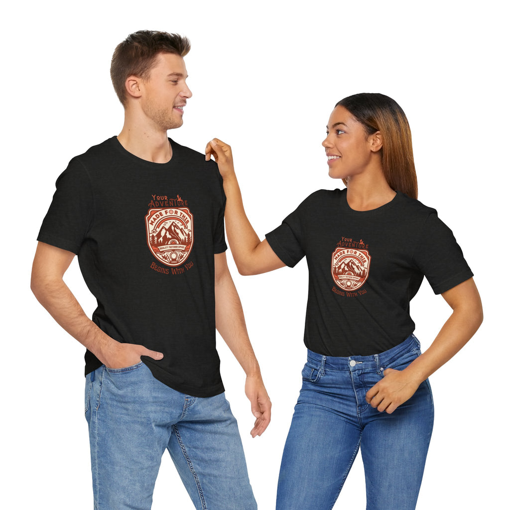 Your Adventure Begins With You Unisex Tee - Perfect for Outdoor Enthusiasts, Travel Lovers, Gifts, Summer Outfits, Adventure Gear