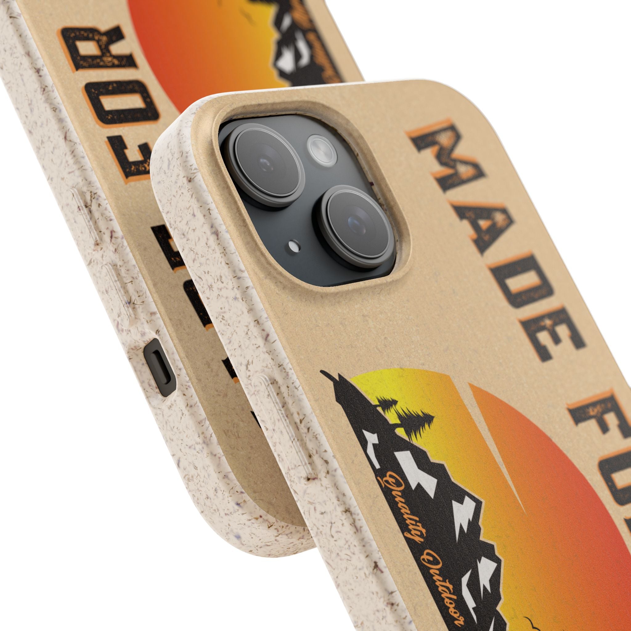 Eco-Friendly Biodegradable Made For This Adventure Phone Case | Made For This | Nature Lover Gift, Sustainable Accessory, Earth Day Present, Unique Phone Cover