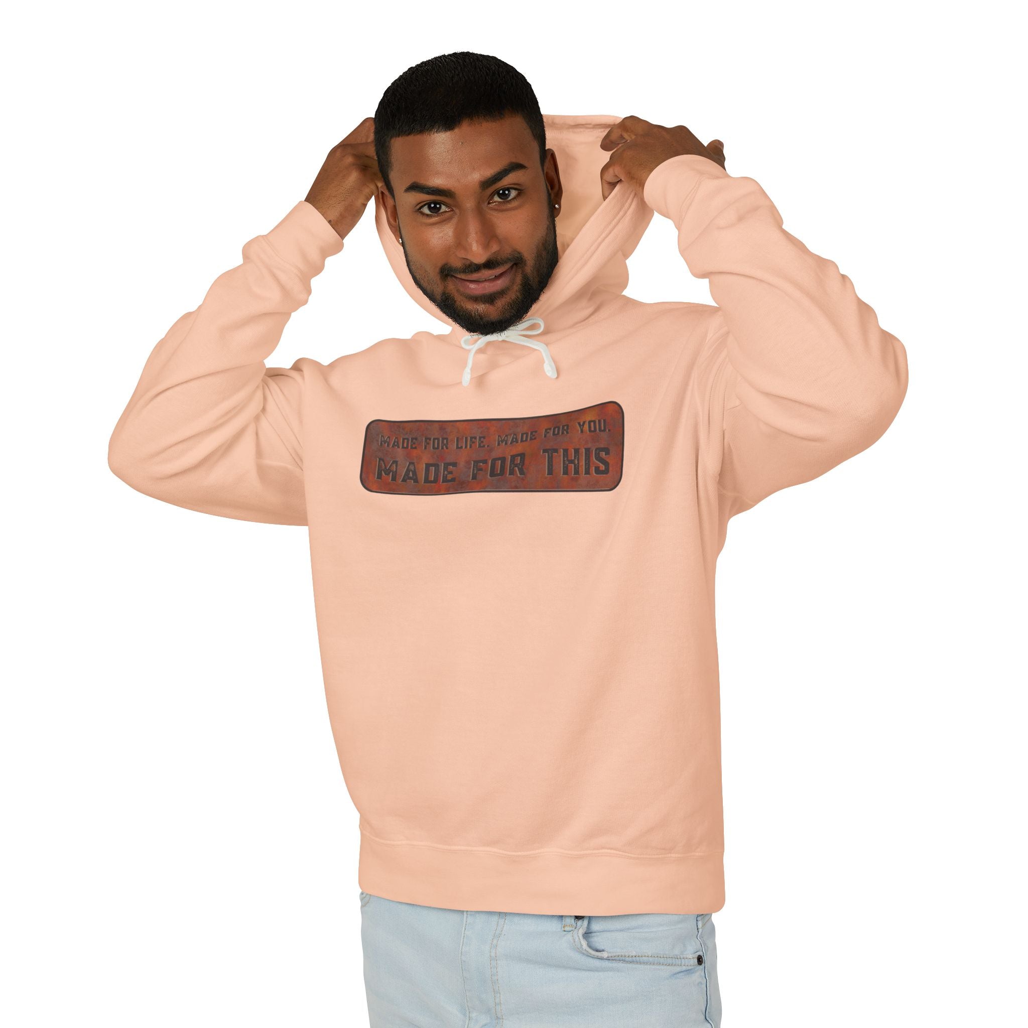 Made for This Unisex Lightweight Hooded Sweatshirt, Perfect for Gifts, Cozy Casual Wear, Everyday Comfort, Fall Fashion