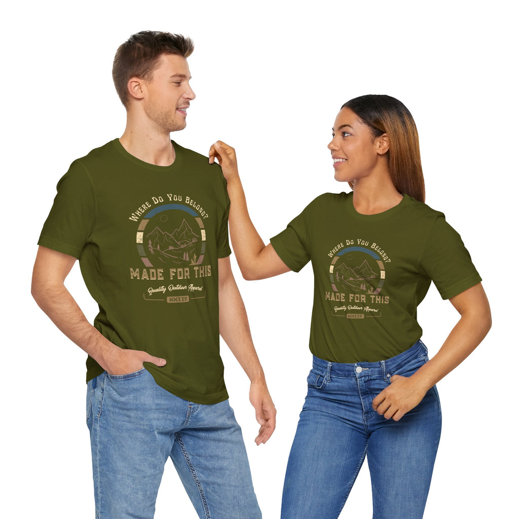Adventure-Inspired Unisex Tee - Perfect for Nature Lovers, Gift for Hikers, Casual Wear, Outdoor Events, Travel Apparel