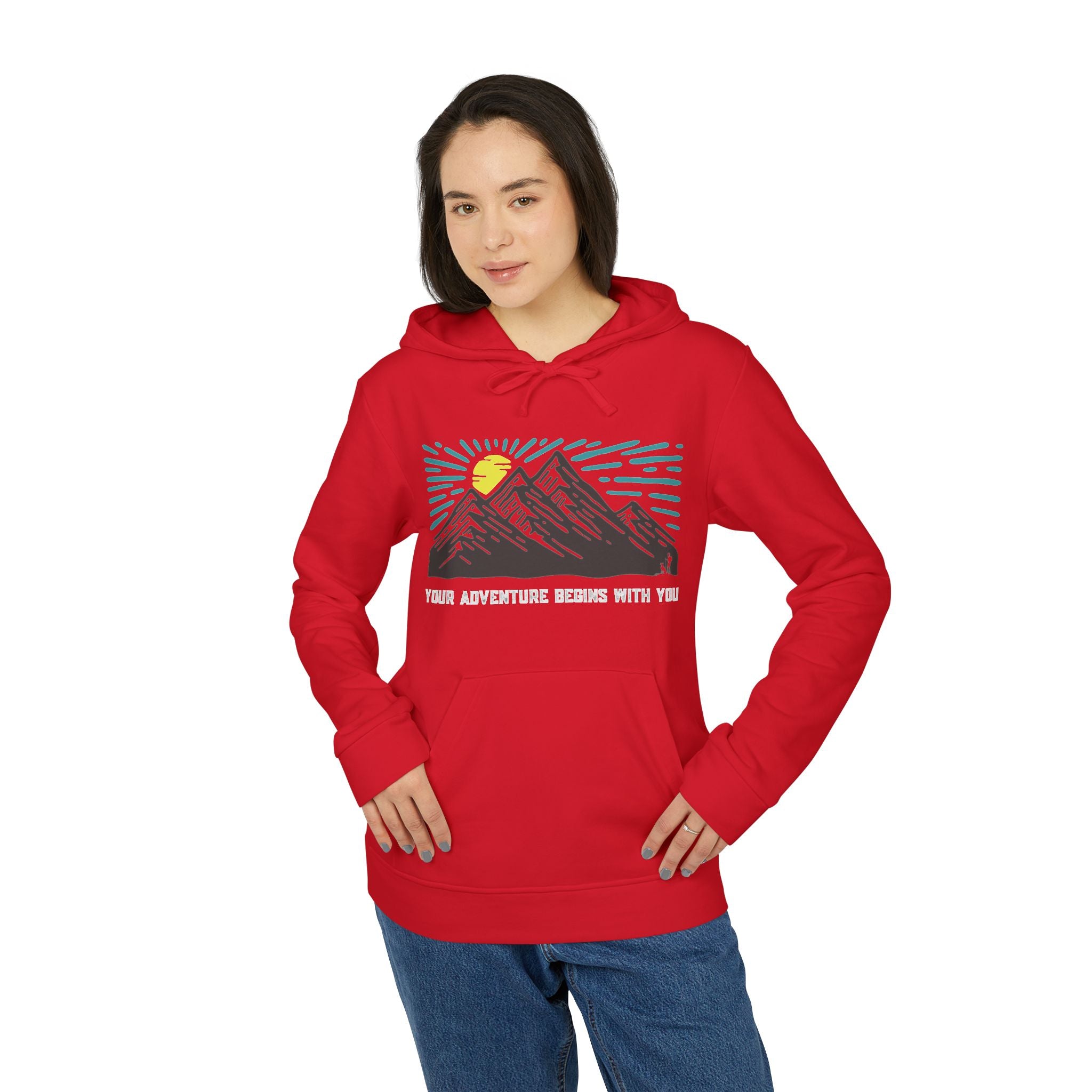 Your Adventure Begins With You Fleece Hoodie, Cozy Hoodie for Adventurers, Unisex Outdoor Sweatshirt, Casual Comfort Layer, Perfect Gift for [...]