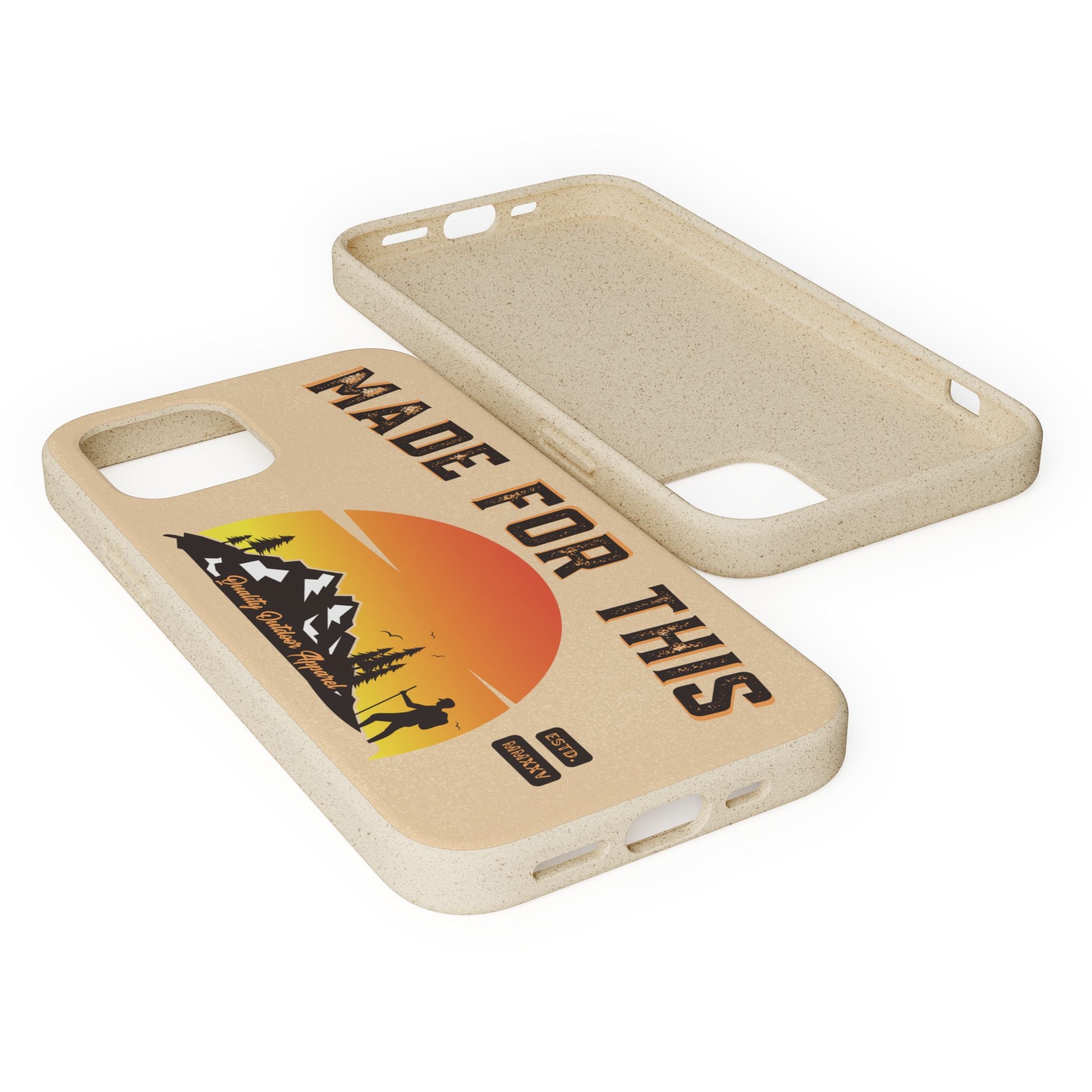 Eco-Friendly Biodegradable Made For This Adventure Phone Case | Made For This | Nature Lover Gift, Sustainable Accessory, Earth Day Present, Unique Phone Cover