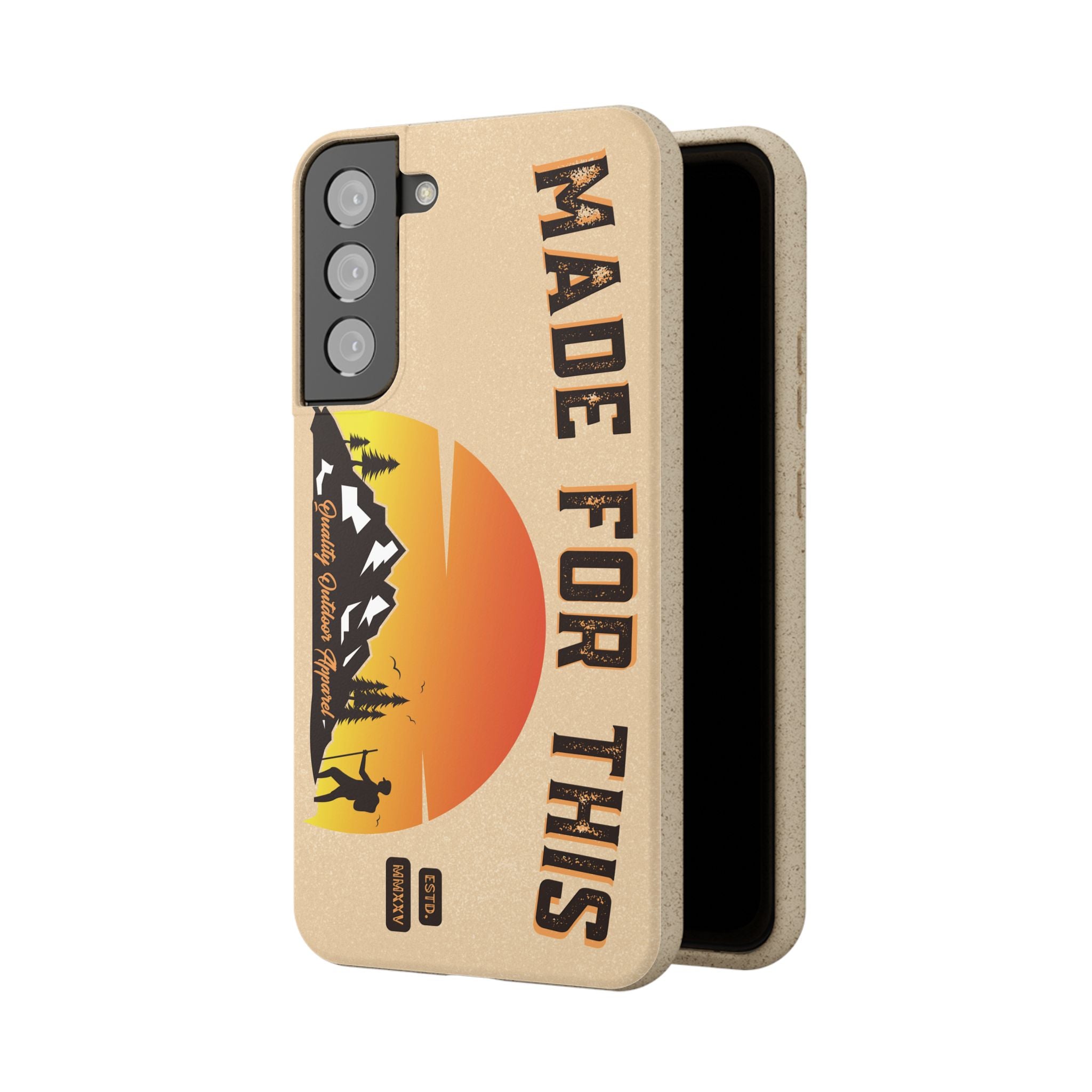 Eco-Friendly Biodegradable Made For This Adventure Phone Case | Made For This | Nature Lover Gift, Sustainable Accessory, Earth Day Present, Unique Phone Cover