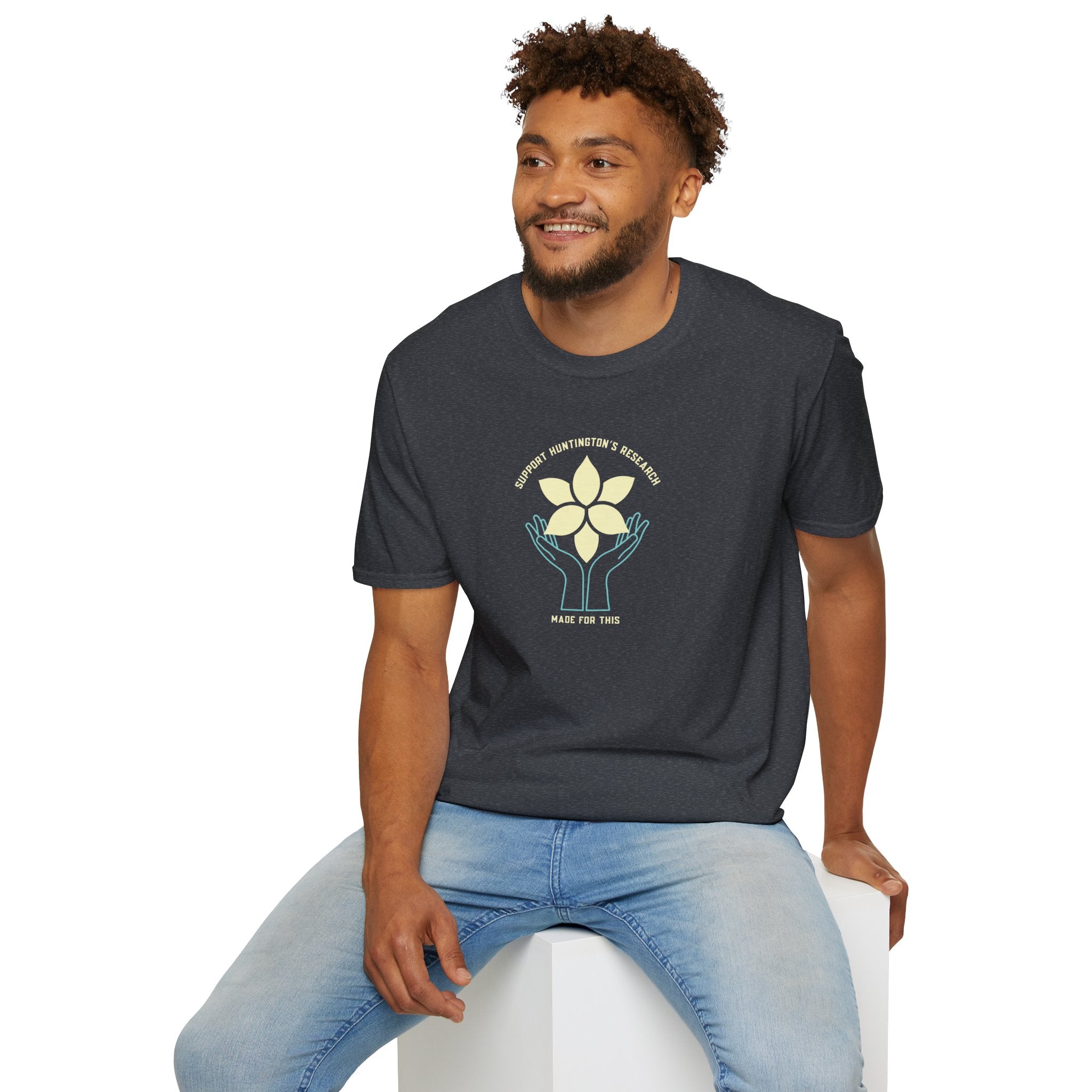 Support Huntington's Research | Made For This | Softstyle T-Shirt, Comfortable Tee, Gift for Friends, Casual Wear, Research Fundraiser