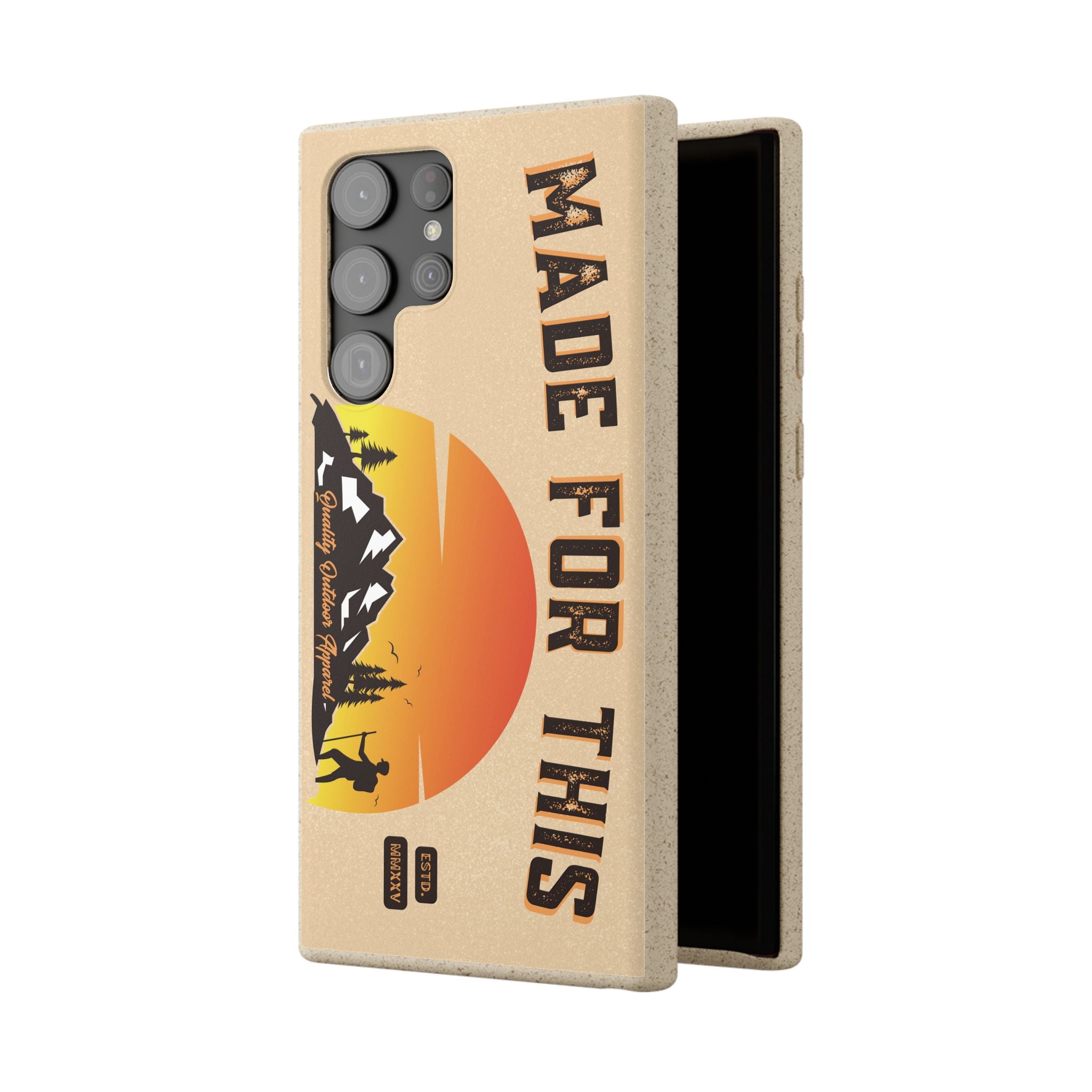 Eco-Friendly Biodegradable Made For This Adventure Phone Case | Made For This | Nature Lover Gift, Sustainable Accessory, Earth Day Present, Unique Phone Cover