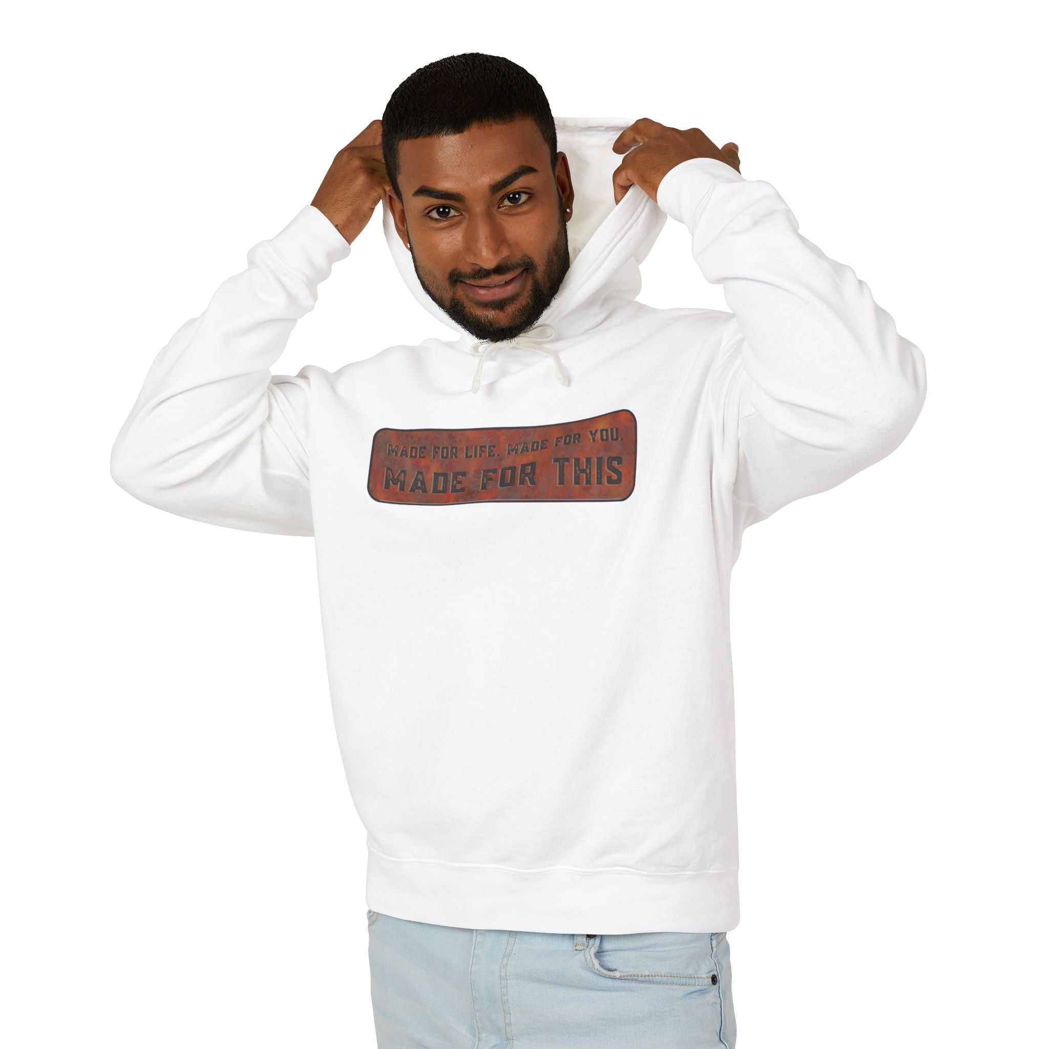 Made for This Unisex Lightweight Hooded Sweatshirt, Perfect for Gifts, Cozy Casual Wear, Everyday Comfort, Fall Fashion